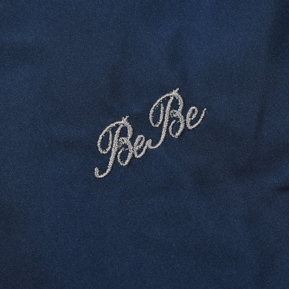 撥水加工】タフタ裏ファー中綿ブルゾン(80~150cm)(80cm ネイビー