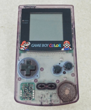 ゲームボーイカラー『ジャスコ限定マリオバージョン（クリアパープル