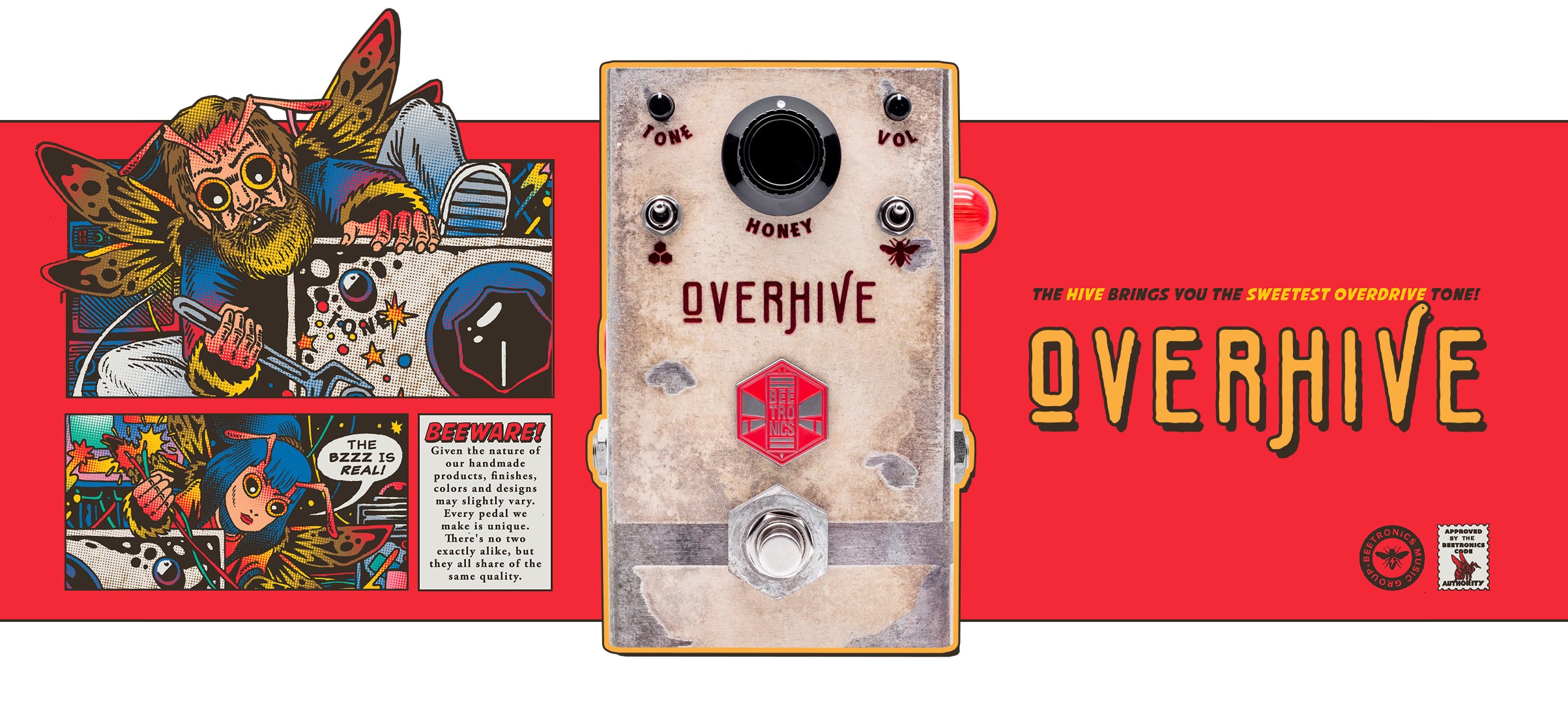 Overhive Mid-Gain Overdrive • Standard Series – Beetronics