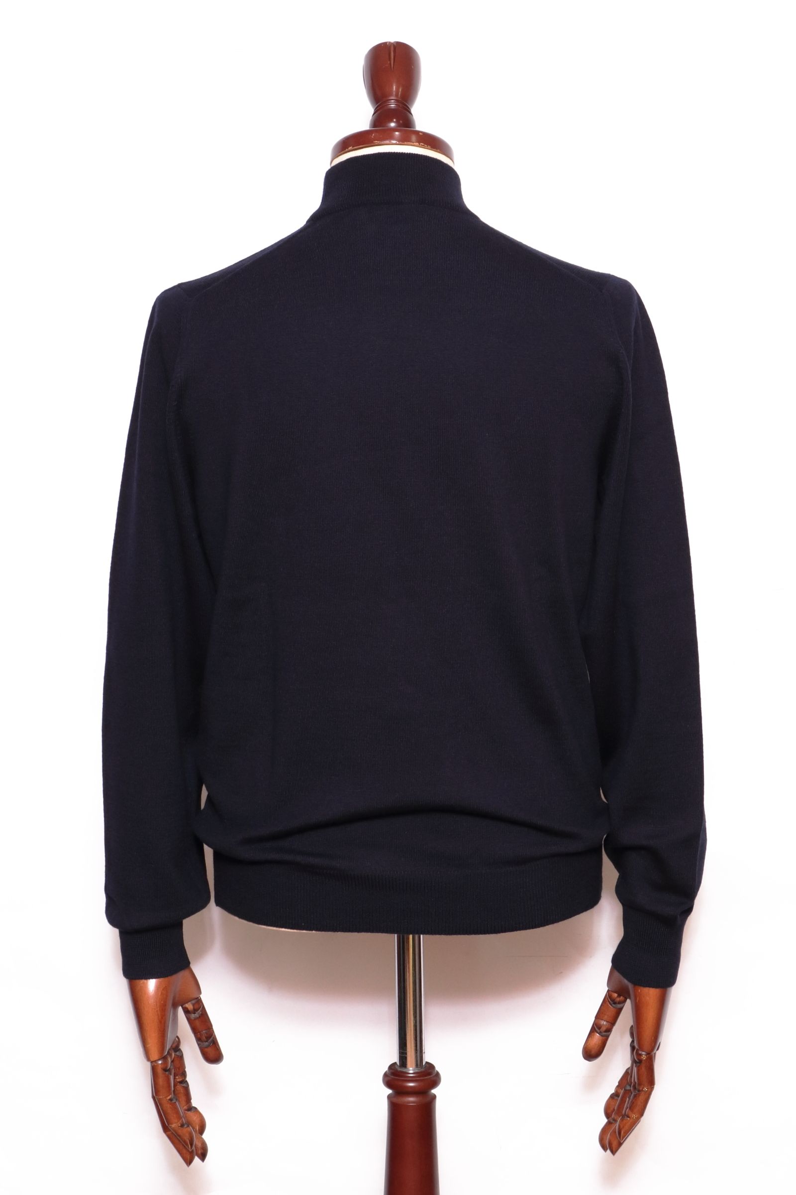 Gran Sasso - 12G ハイゲージ メリノウール モックネック ニット 55108