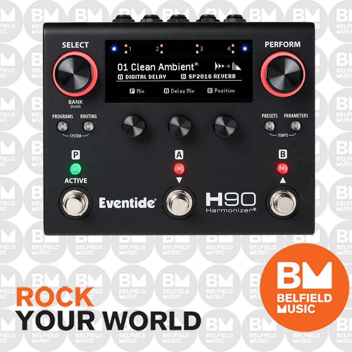 Eventide H90 Dark Harmonizer Multi-Effects Pedal Black - Belfield