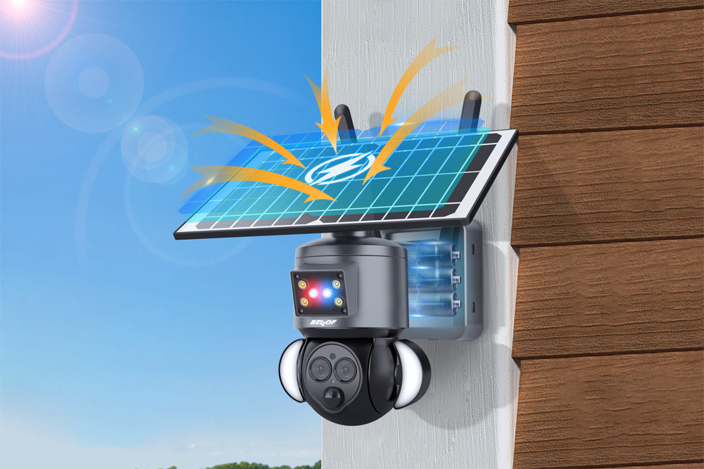 ソーラーバッテリーセキュリティカメラ ST-558-6M-12X | ベロフ