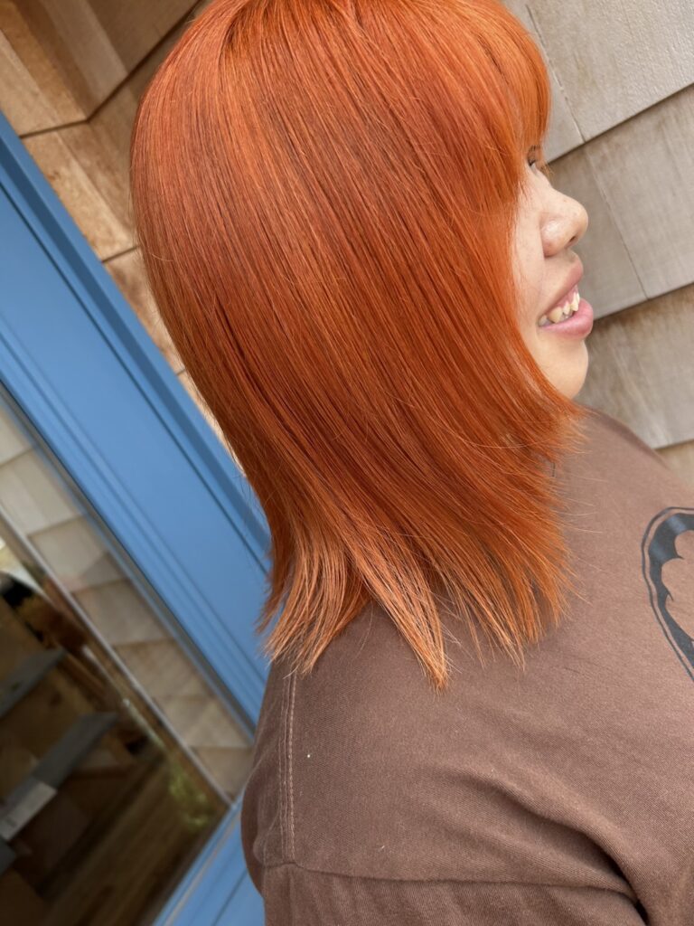 鮮やかなオレンジカラーのご紹介です✨✨️✨️✨️✨️ | Belle Hair