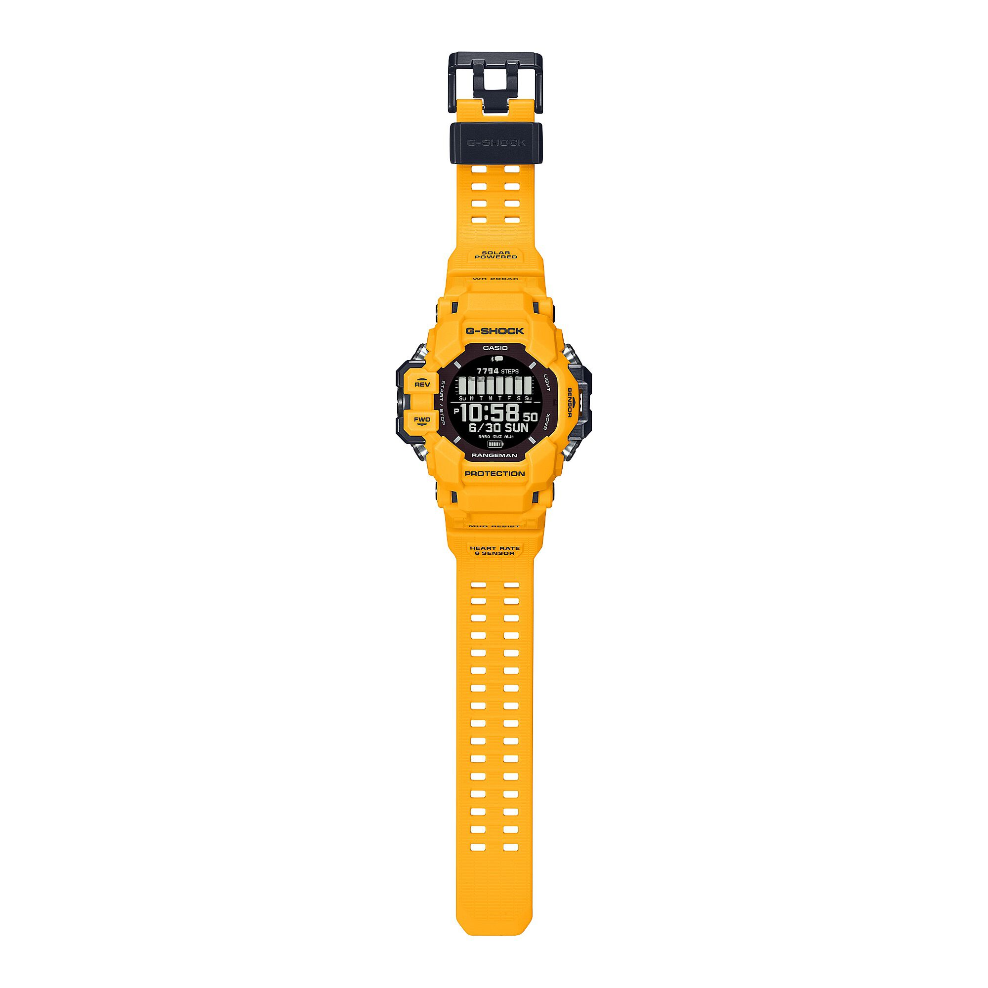 G-Shock Master of G - Land Rangeman Yellow Resin Black Dial, 53.2mm