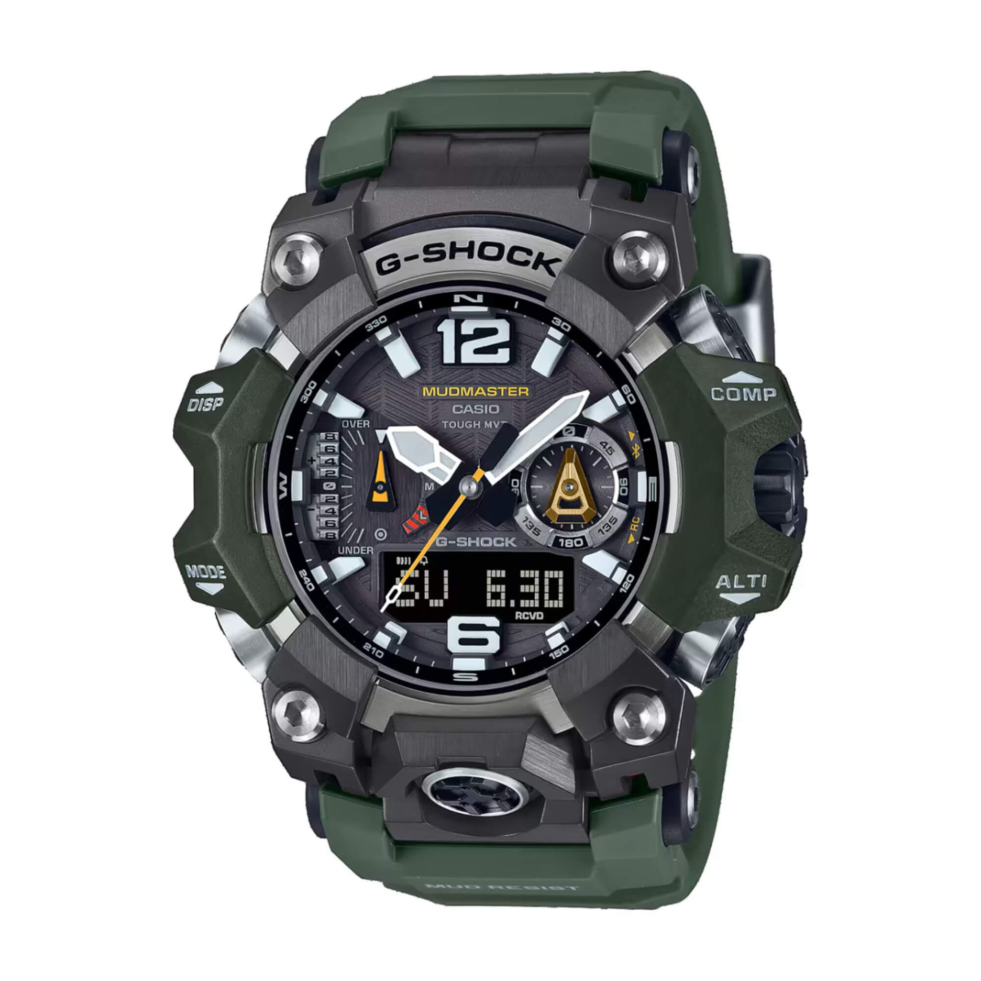 G-Shock Master of G-Land Mudmaster Watch Black Dial Green Resin