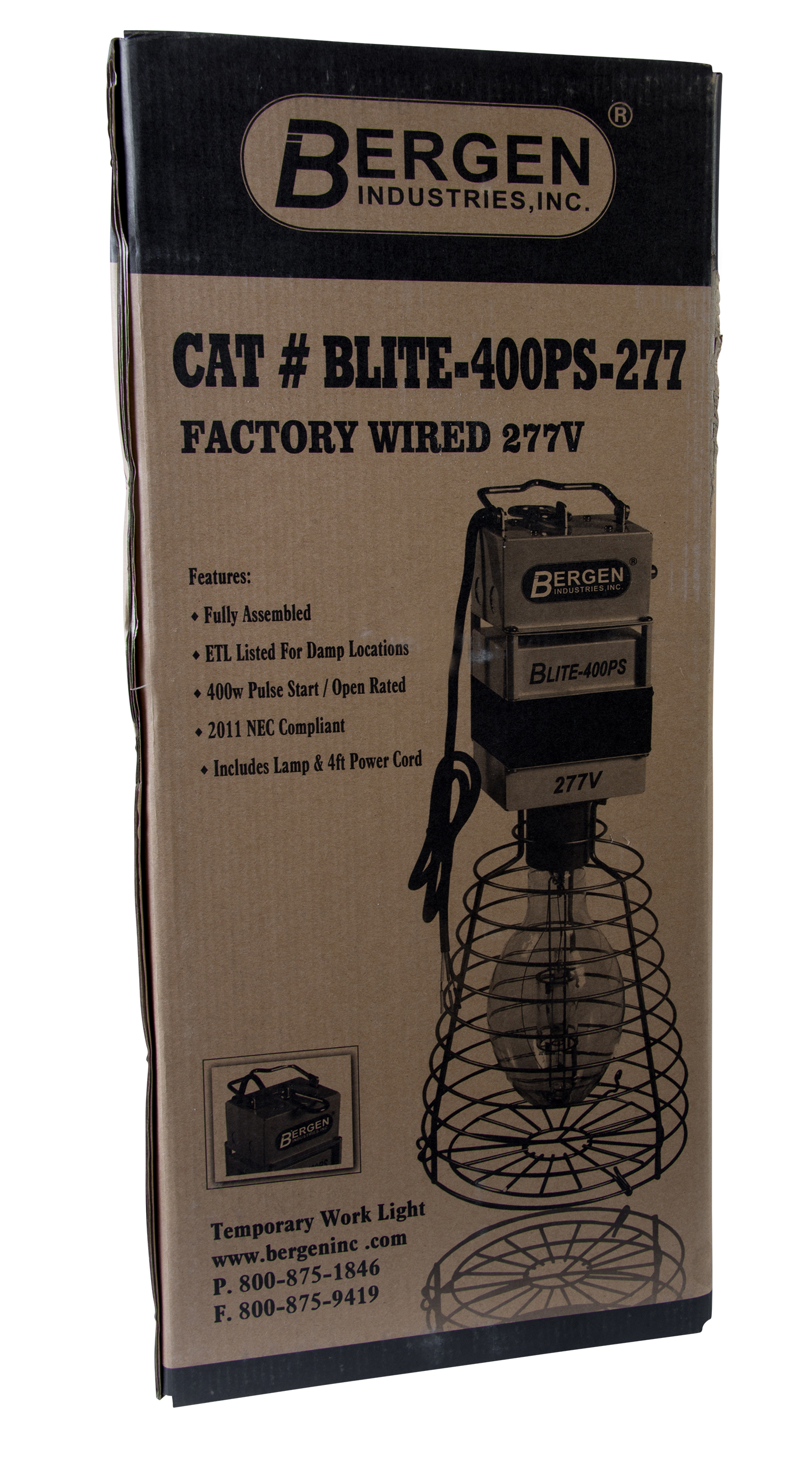 Temp Light 400w HID Quad Tap Factory 277V