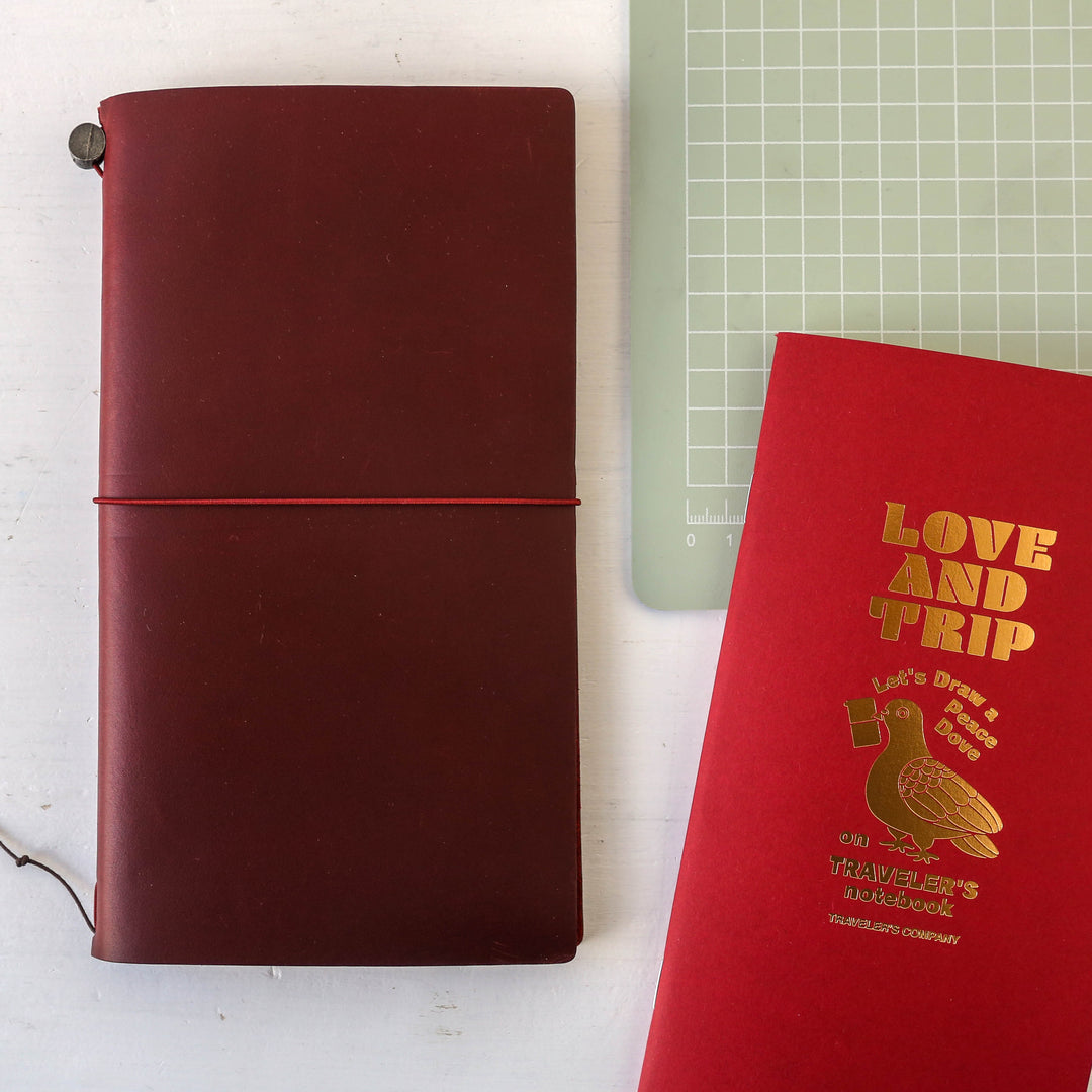 TRAVELER'S notebook Red LOVE AND TRIP Edition – Berylune
