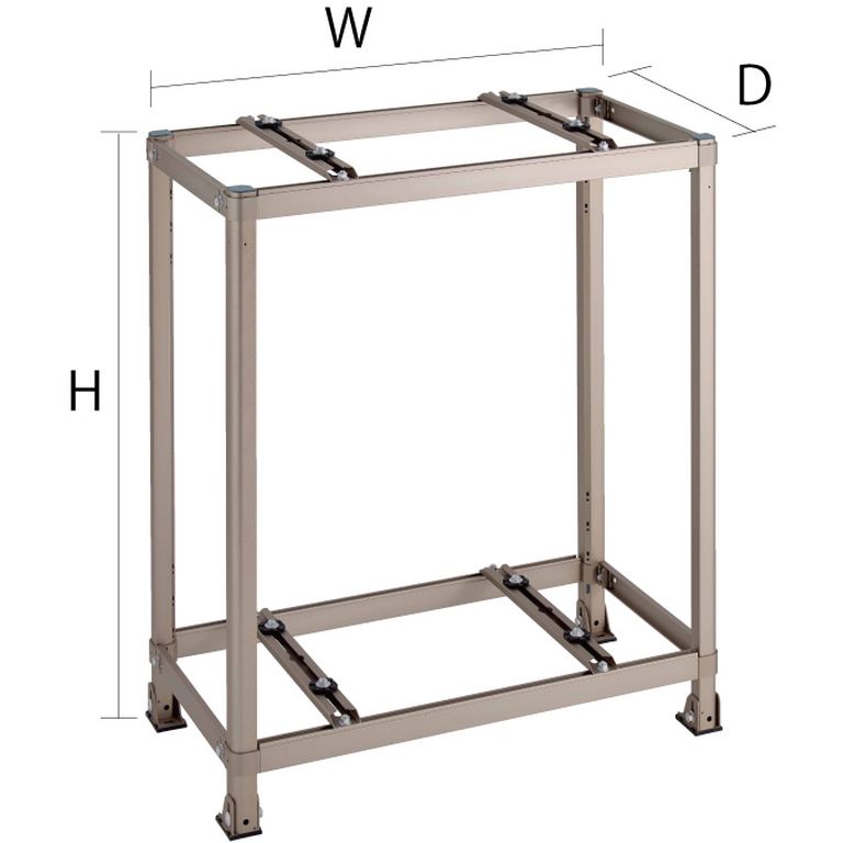 K-AW6HL｜オーケー器材｜エアコン室外機架台アルミキーパー 二段置用