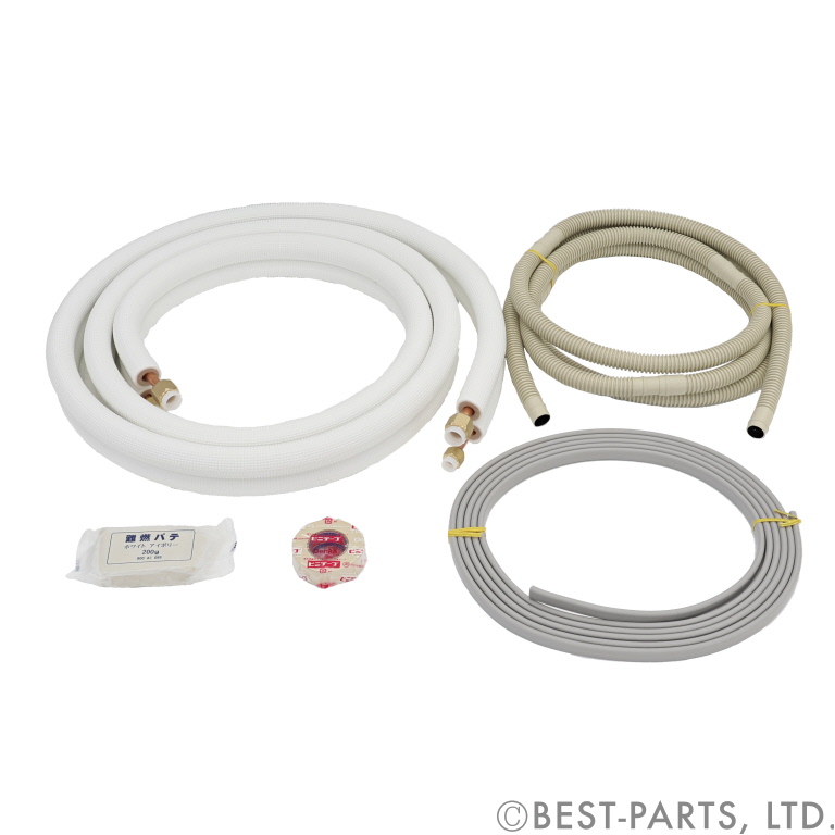 SK-237D23｜空調用被覆銅管 フレア配管セット 2分×3分 コイル長7m