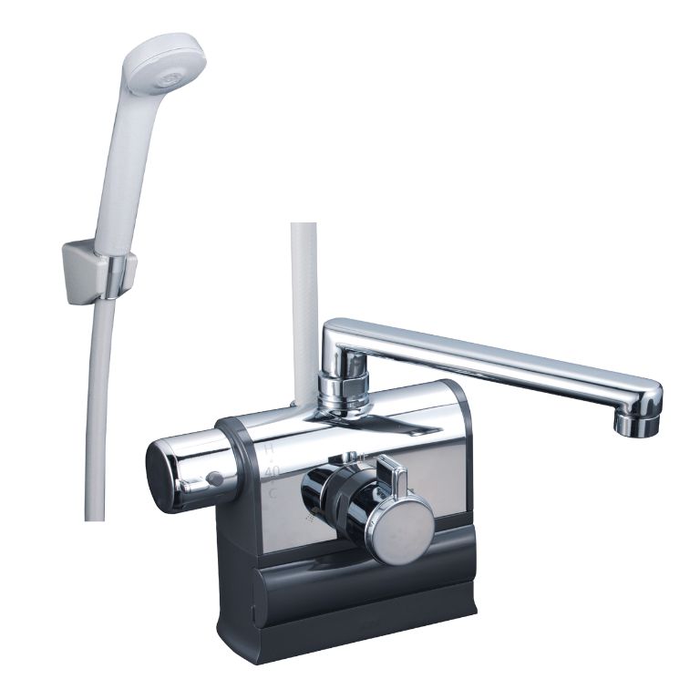 KF3008LR3｜KVK｜デッキ型サーモスタット式シャワー混合水栓 左