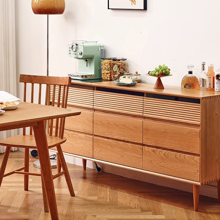 チェスト3段 タンス 引き出しがついたチェリー材使用した収納家具 hqx-6114