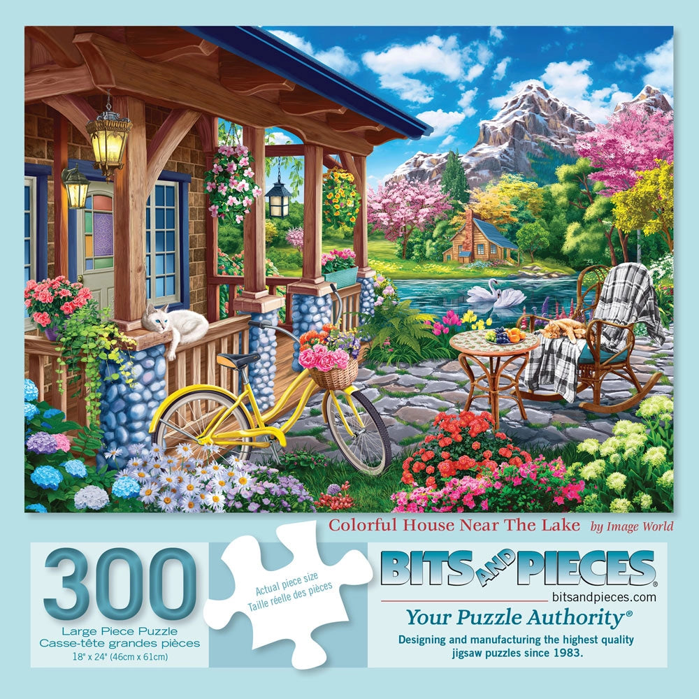 Colorful House Near The Lake Jigsaw Puzzle | Bits and Pieces