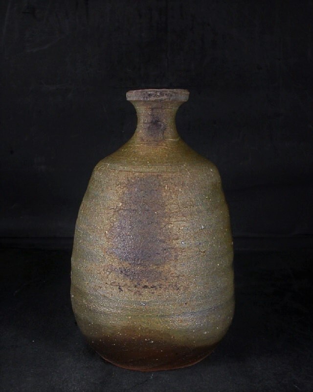 備前焼 登窯 備前焼物故作家 三村 陶伯 共箱付き少し大振りなカセ窯変