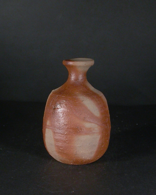 備前焼 備前焼物故作家 榊原 貢 緋襷徳利6 備前焼卸・小売 六べえ