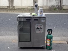 売約済み）※動作良好※◇ホシザキ樽冷式 冷蔵庫付ビールサーバー/樽口