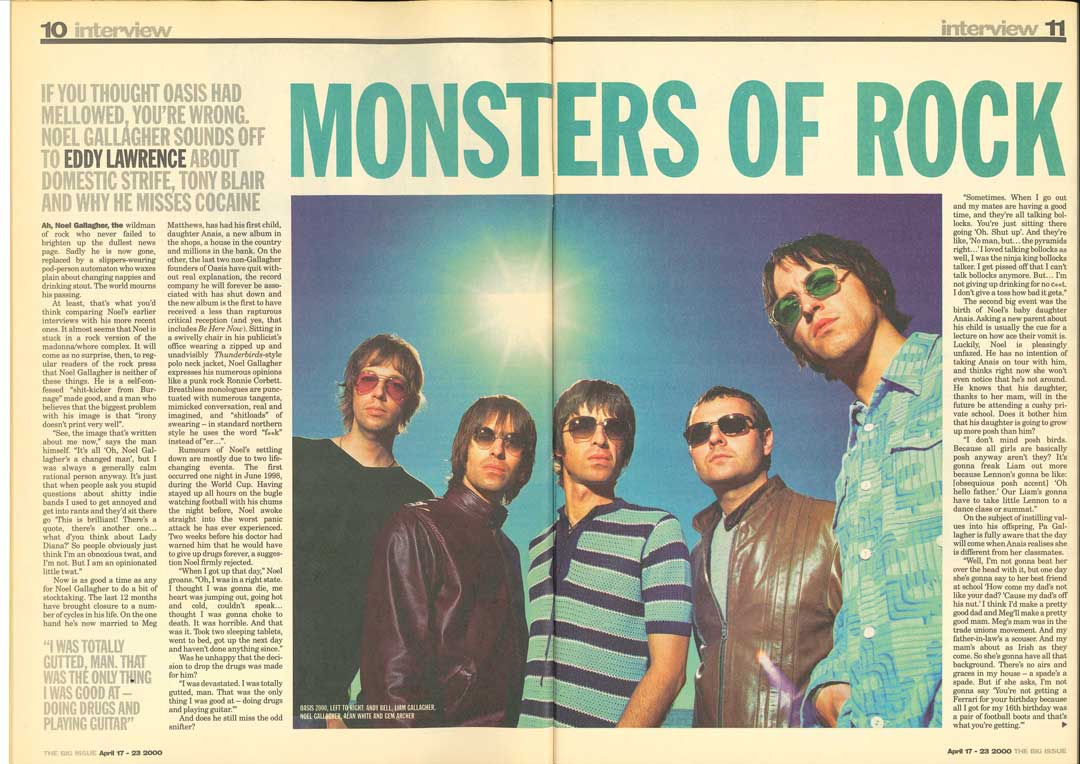 The history of Oasis, through five iconic Big Issue interviews