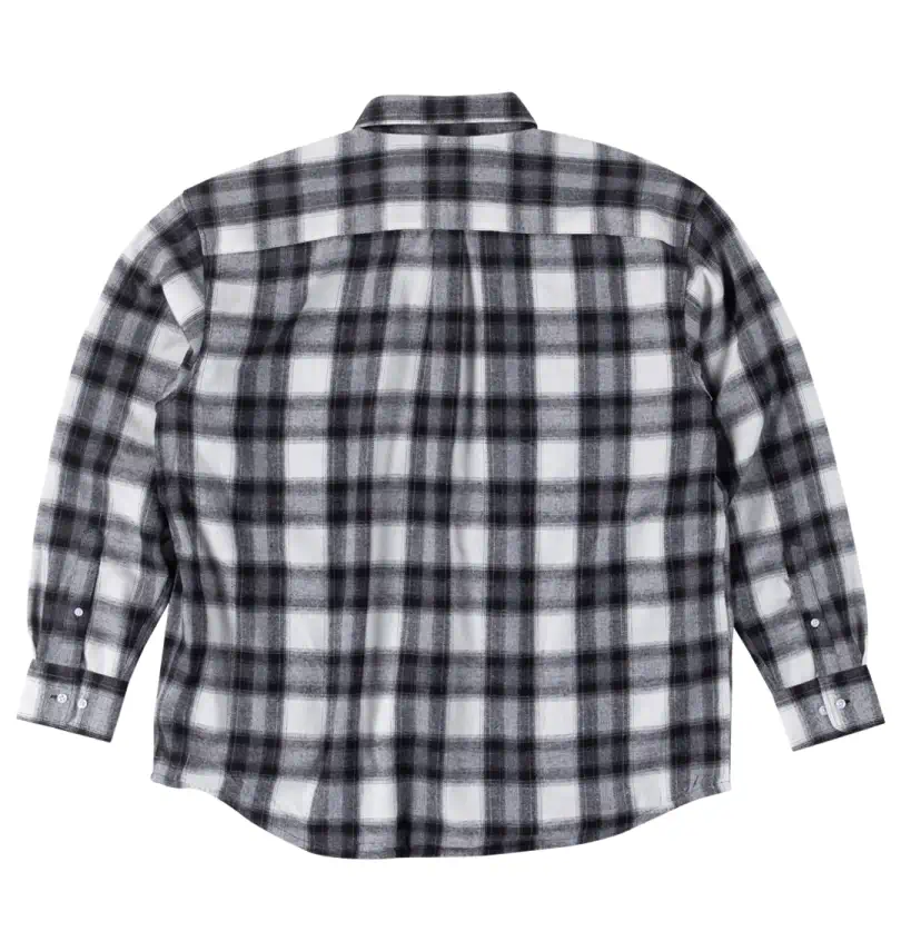 大きいサイズ T/Cネルチェック裏ベロア長袖シャツ | Mc.S.P (エムシー