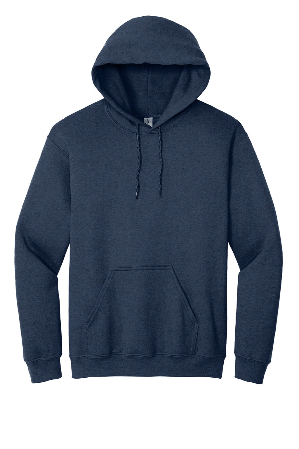 Gildan 18500 Mens Heather Dark Navy Blue Pill Resistant Hooded