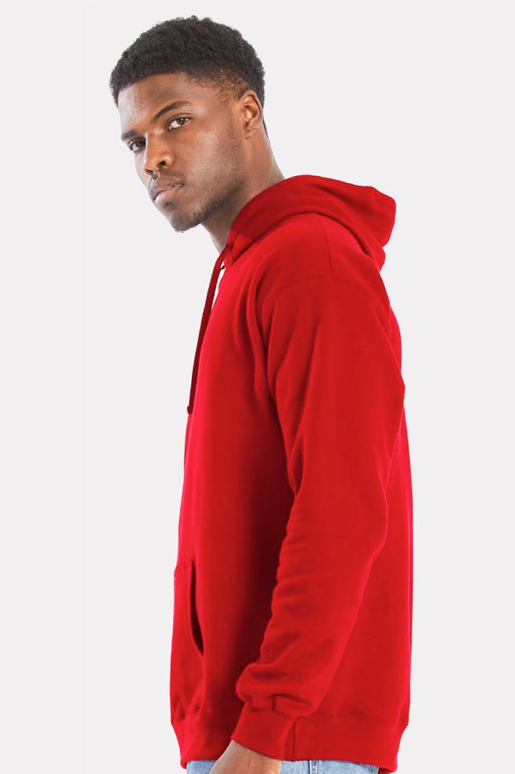 Hanes RS170 Mens Athletic Red Perfect Sweats Hooded Sweatshirt