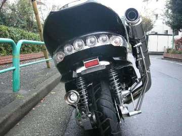 笹谷パーツ □マジェスティC 250 カチ上げ マフラー『雷神』新品□送料