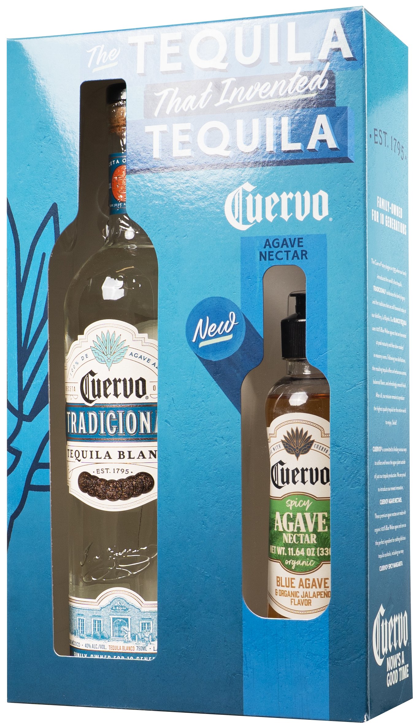 Jose Cuervo Tradicional Silver Tequila Gift Set | 750 ml Bottle
