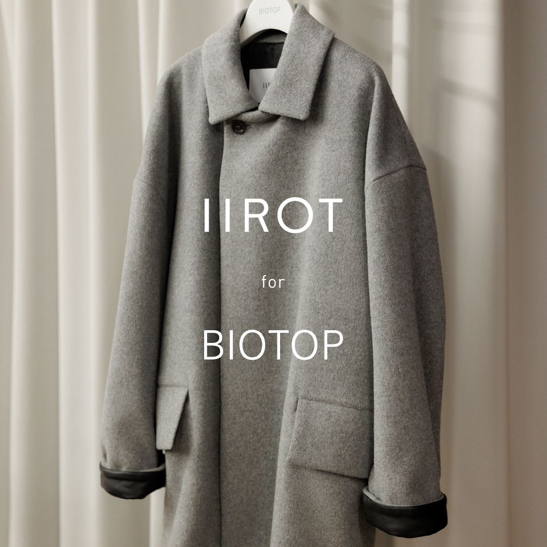 IIROT for BIOTOP Stand fall coller coat | TOPICS | BIOTOP