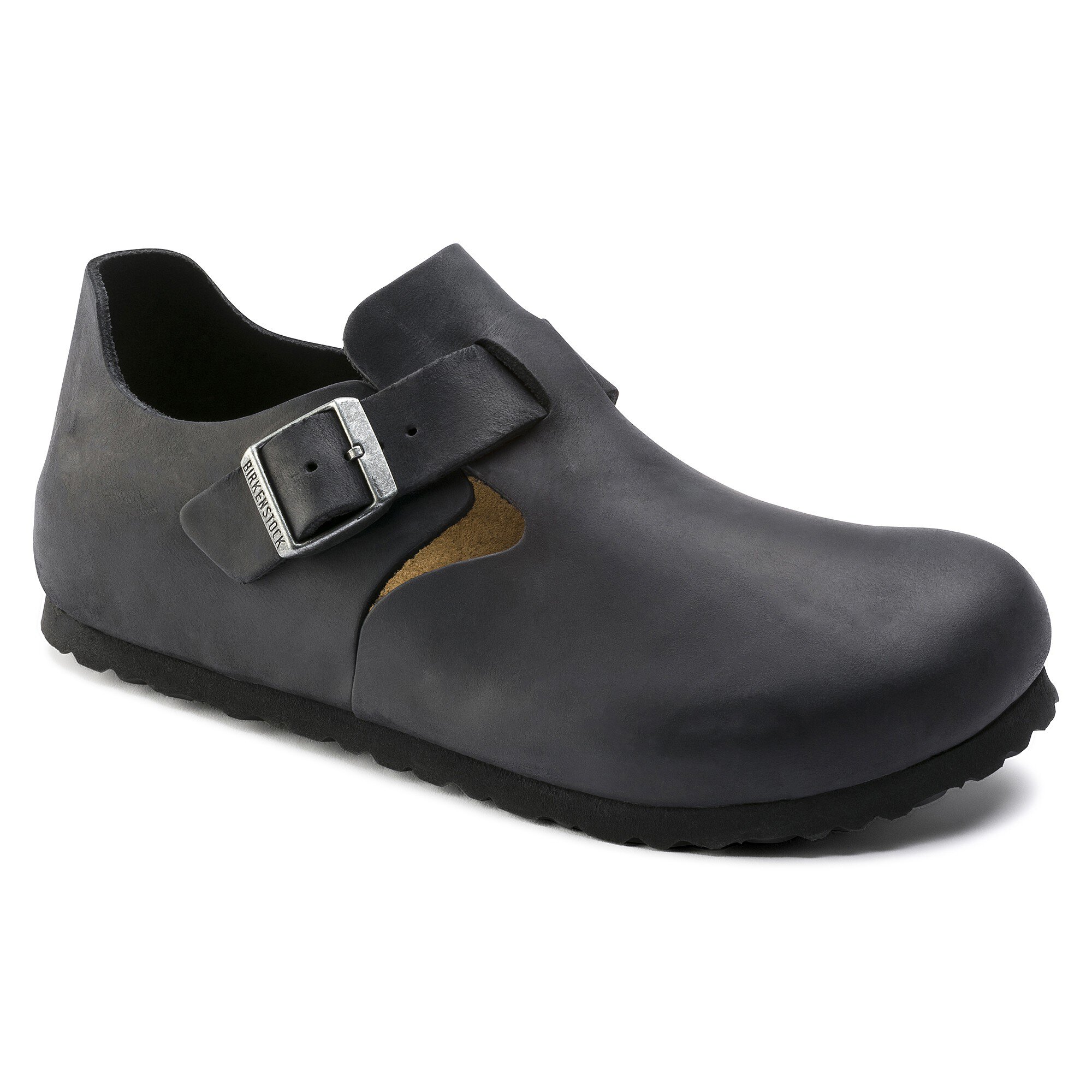 London Oiled Leather in Color Black | BIRKENSTOCK US