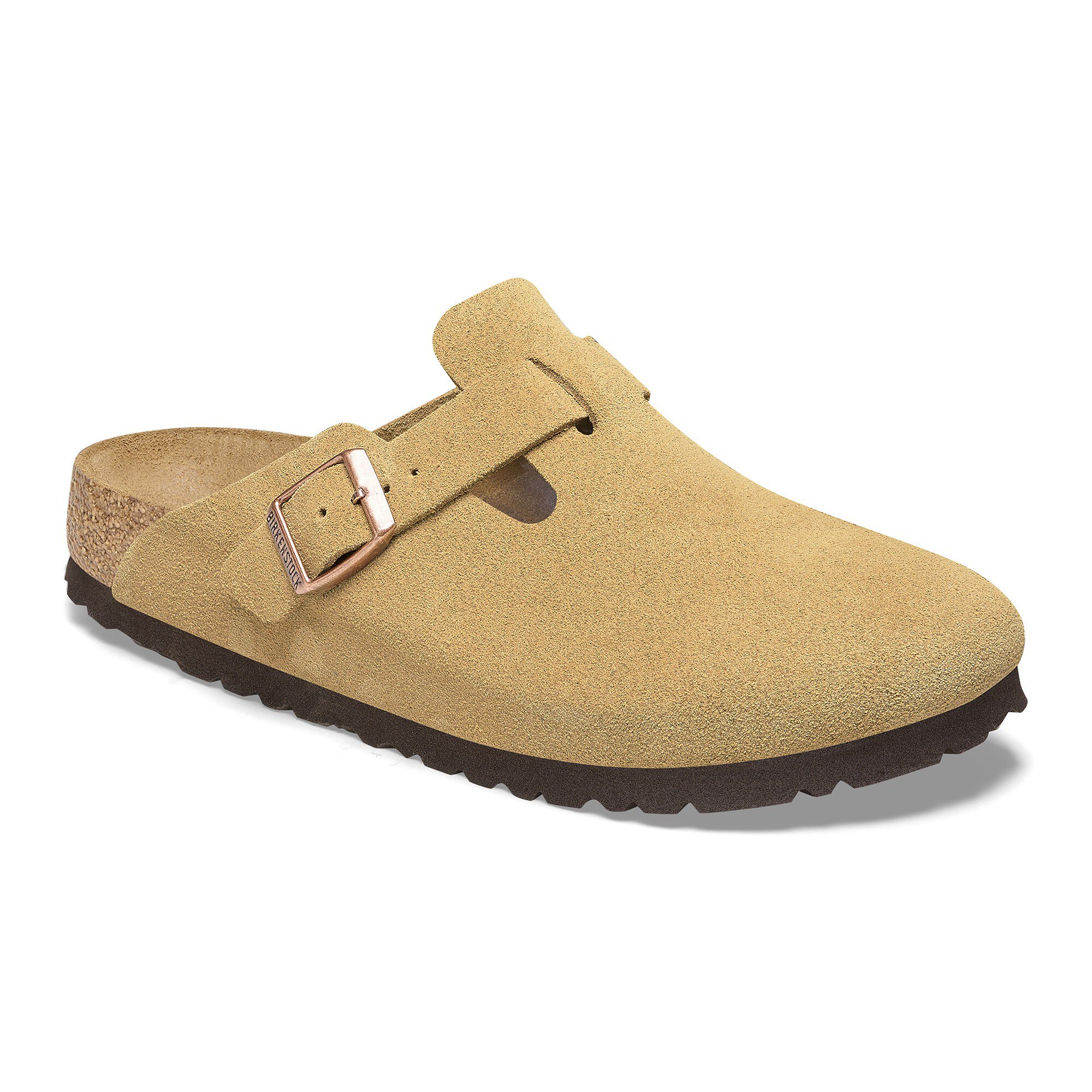 Boston Suede Leather in Color Latte Cream | BIRKENSTOCK Canada