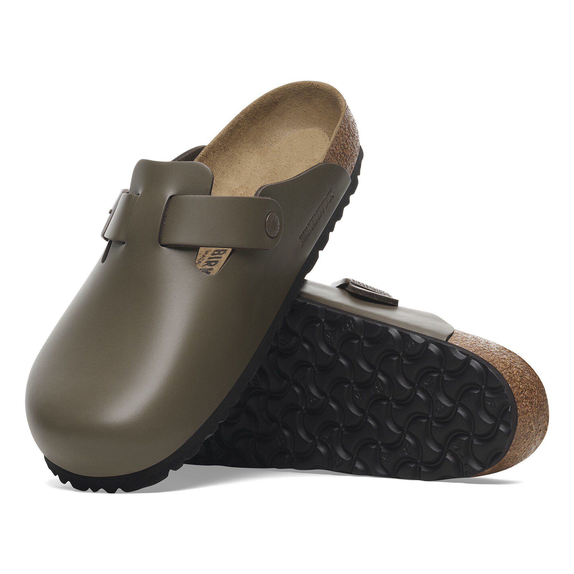 Boston Natural Leather in Color Concrete Gray | BIRKENSTOCK Oman