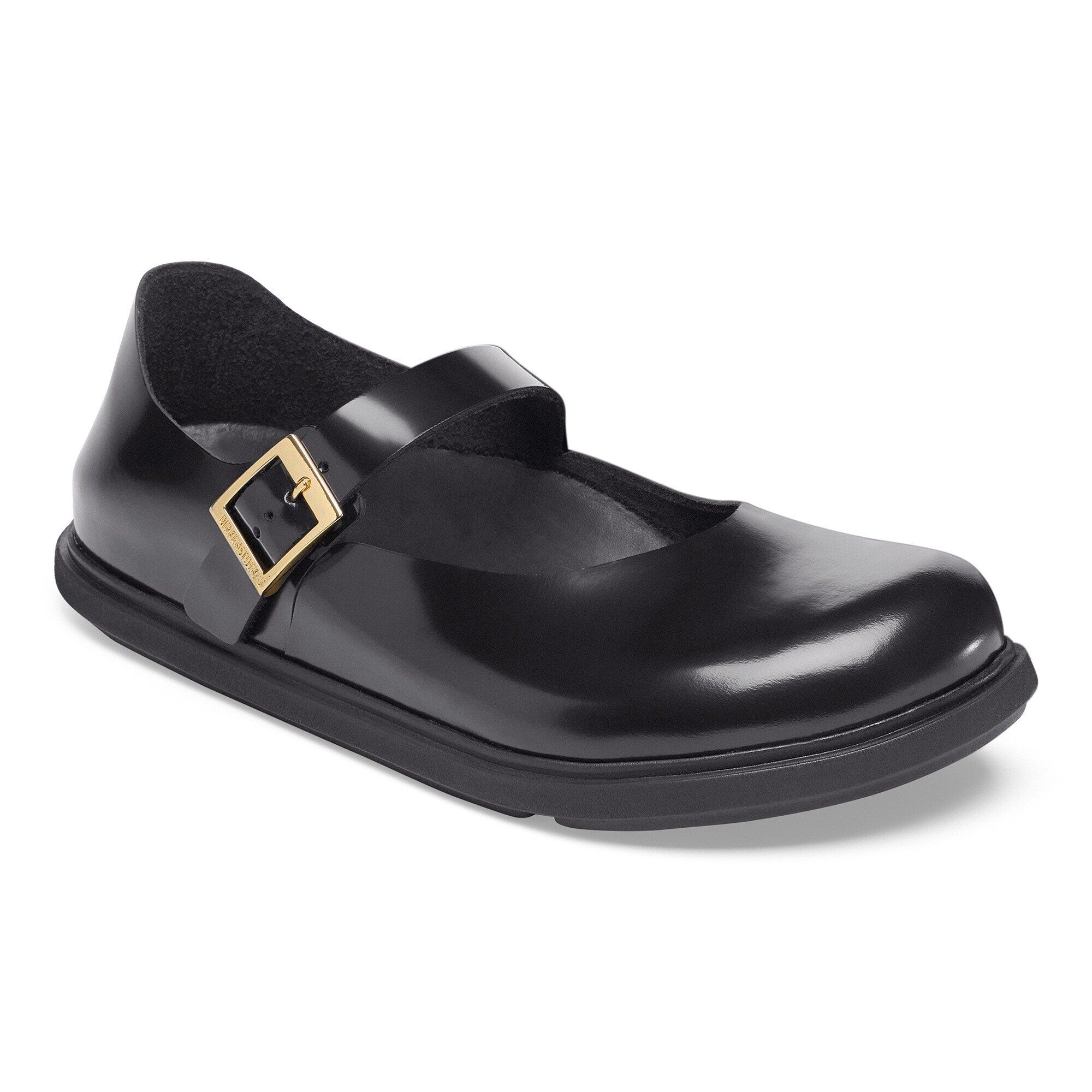 Mantova Cup Sole Natural Leather Patent in Color High-Shine Black