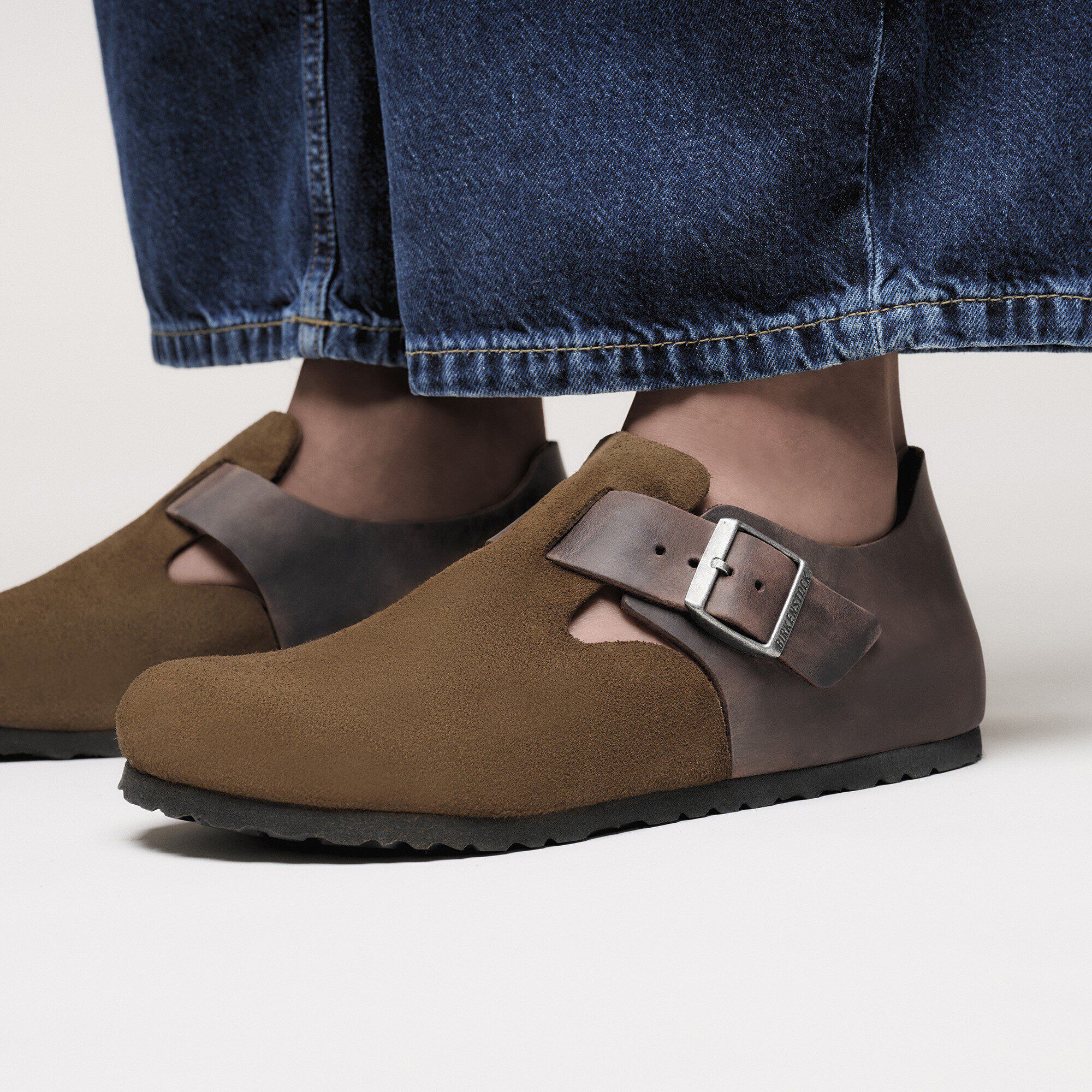 London BS Mixed Leather in Color Dark Tea | BIRKENSTOCK Hong Kong