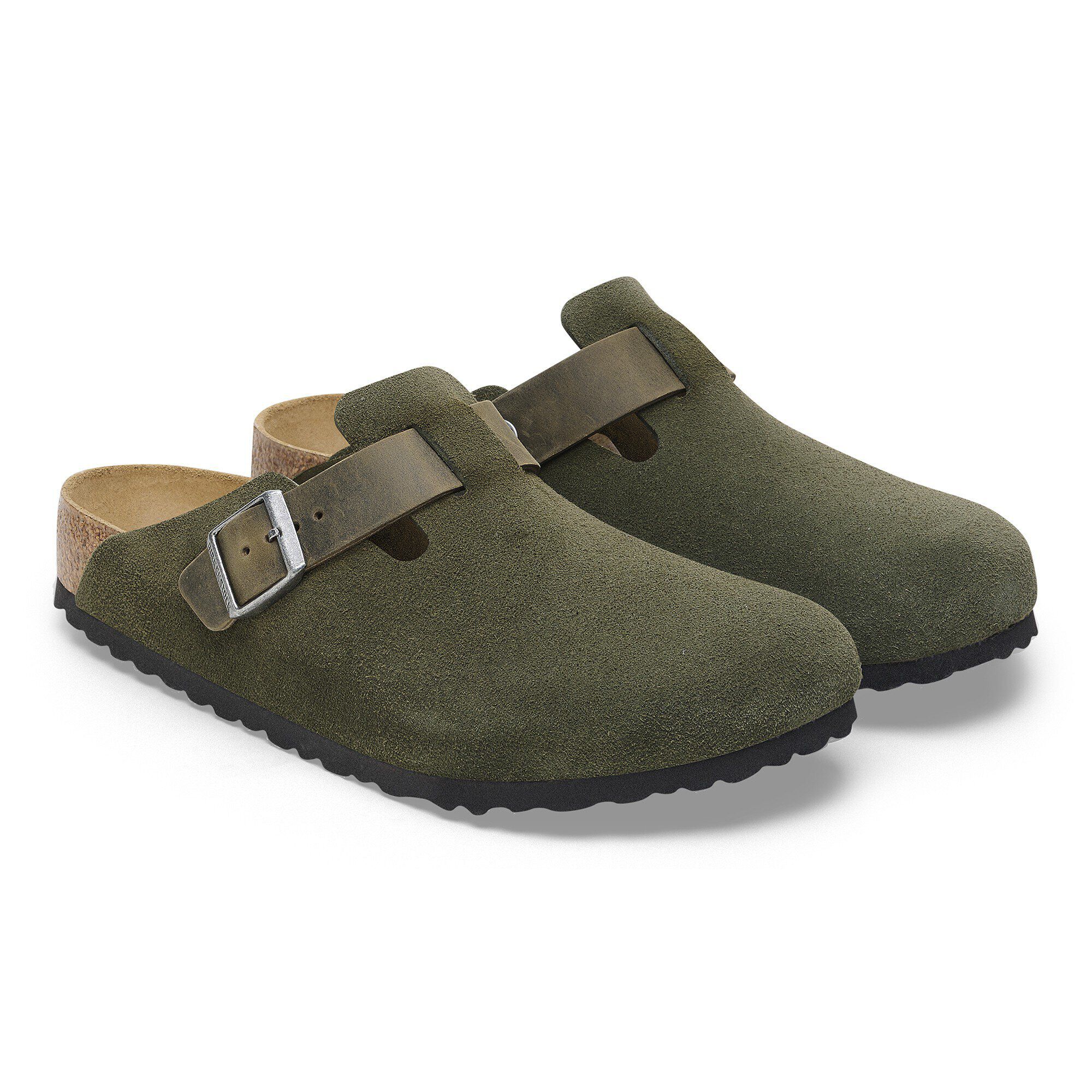Boston Mixed Leather in Color Thyme | BIRKENSTOCK Canada