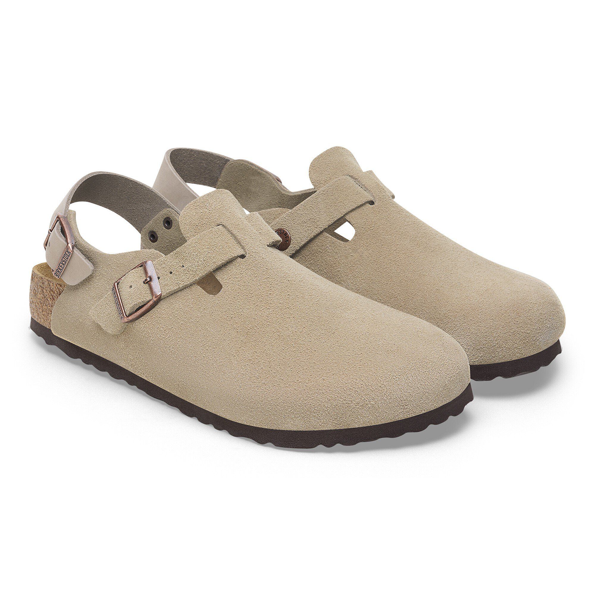 Tokio Suede Leather in Color Taupe | BIRKENSTOCK US
