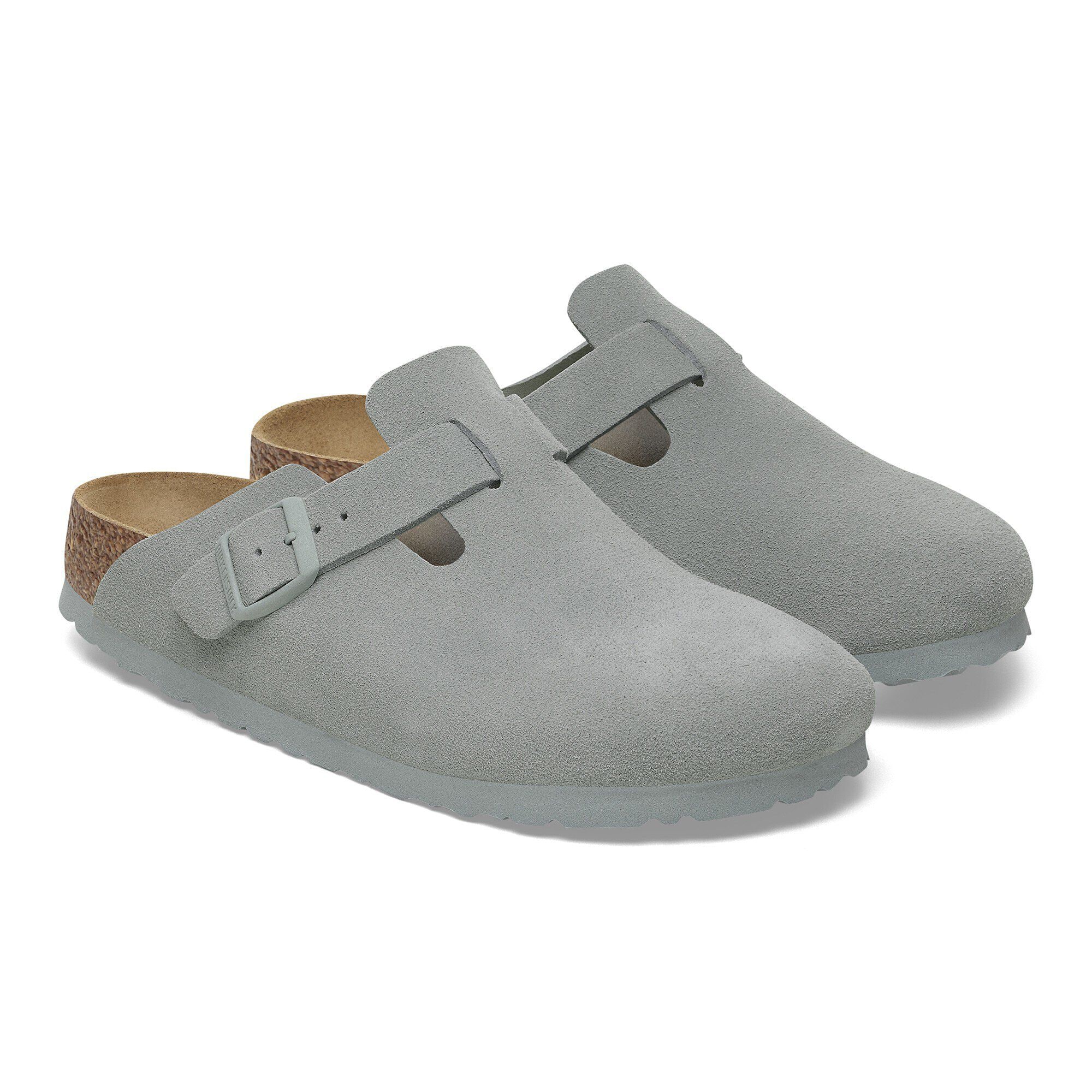 Boston Suede Leather in Color Pure Sage | BIRKENSTOCK US