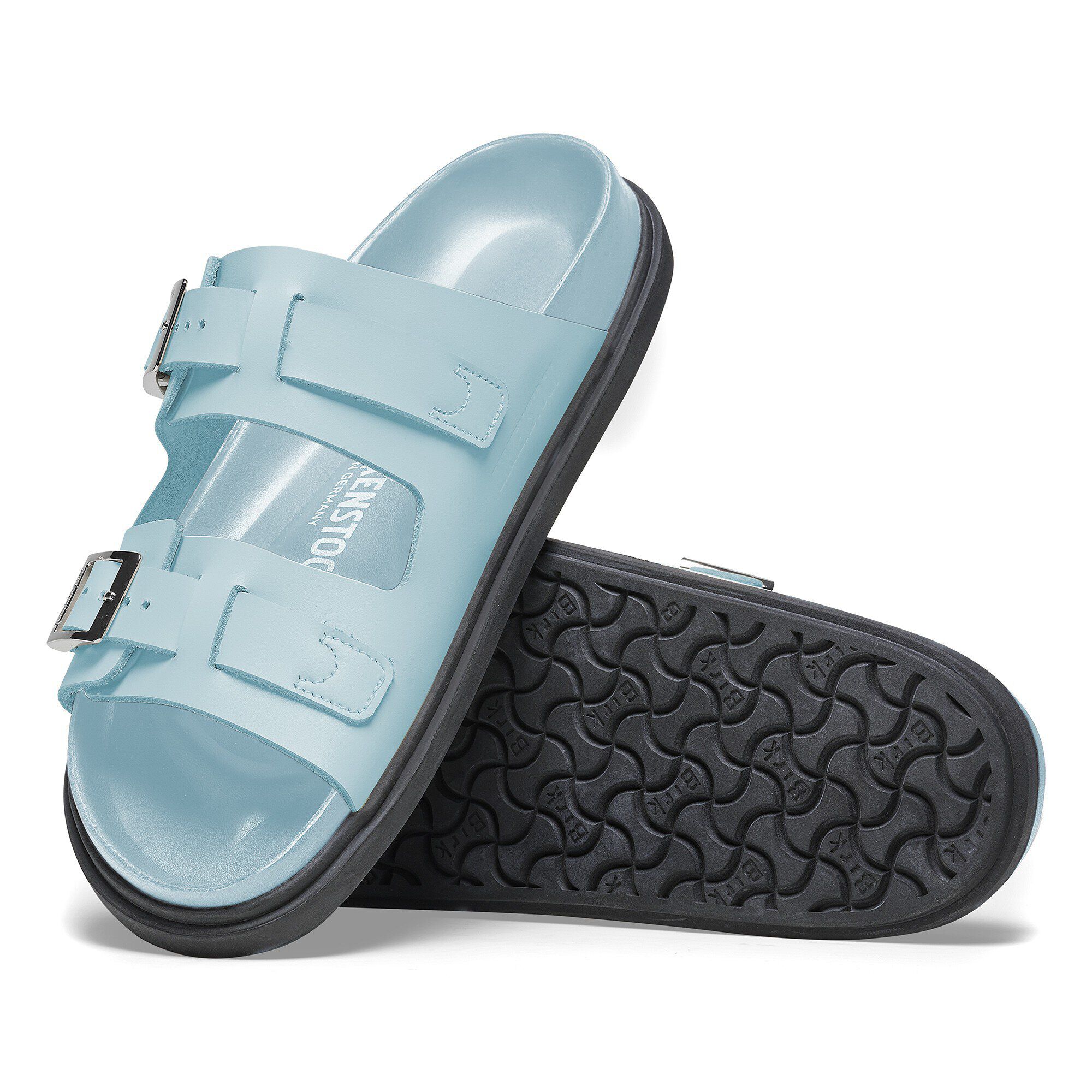 St Barths Leather in Color Mineral Blue | BIRKENSTOCK US