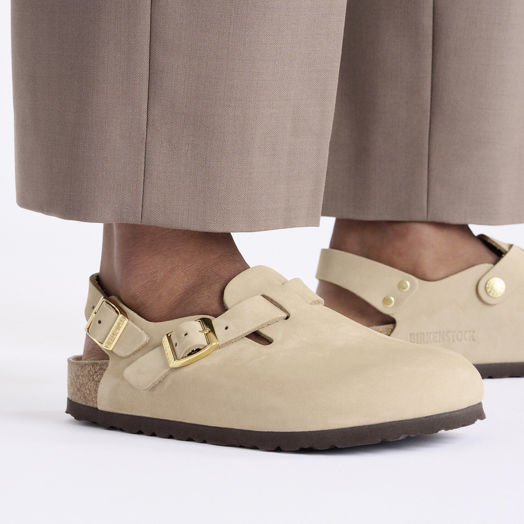 Tokio Nubuck Leather in Color Sandcastle | BIRKENSTOCK US