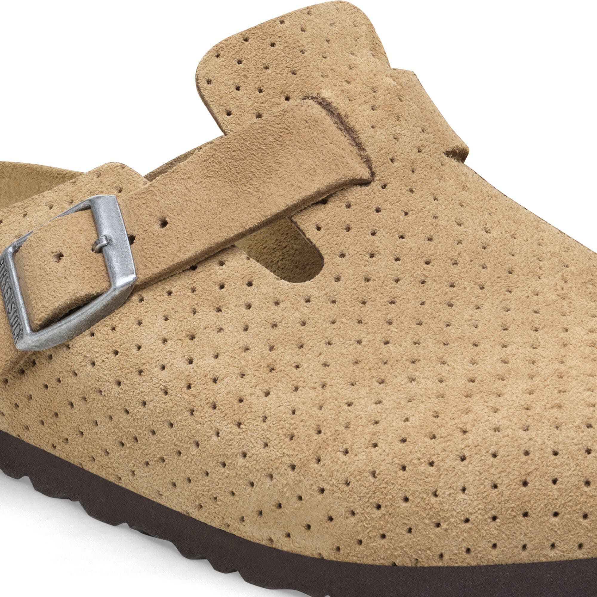 Boston Suede Embossed in Color Dotted New Beige | BIRKENSTOCK US