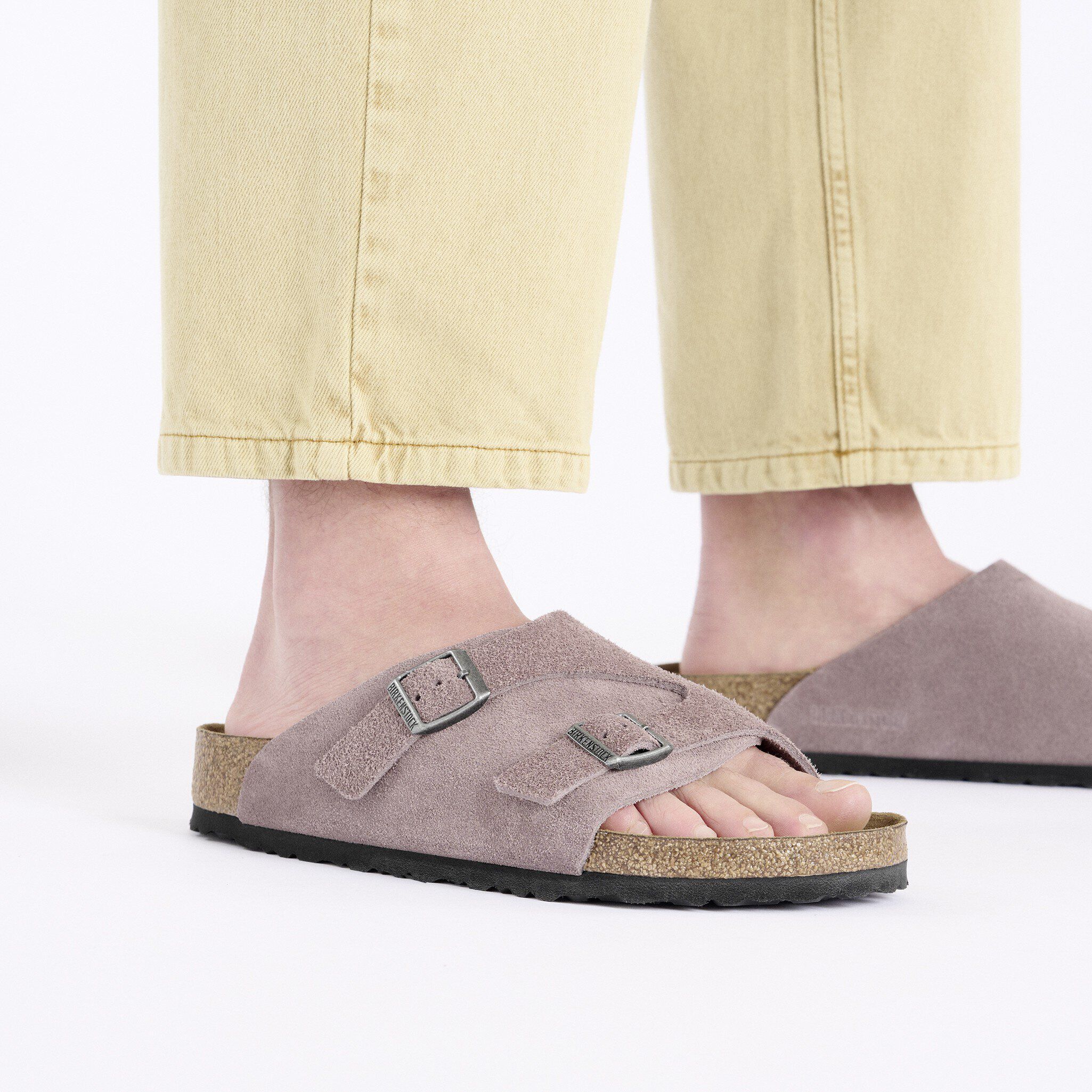 Zürich Suede Leather in Color Faded Purple | BIRKENSTOCK US