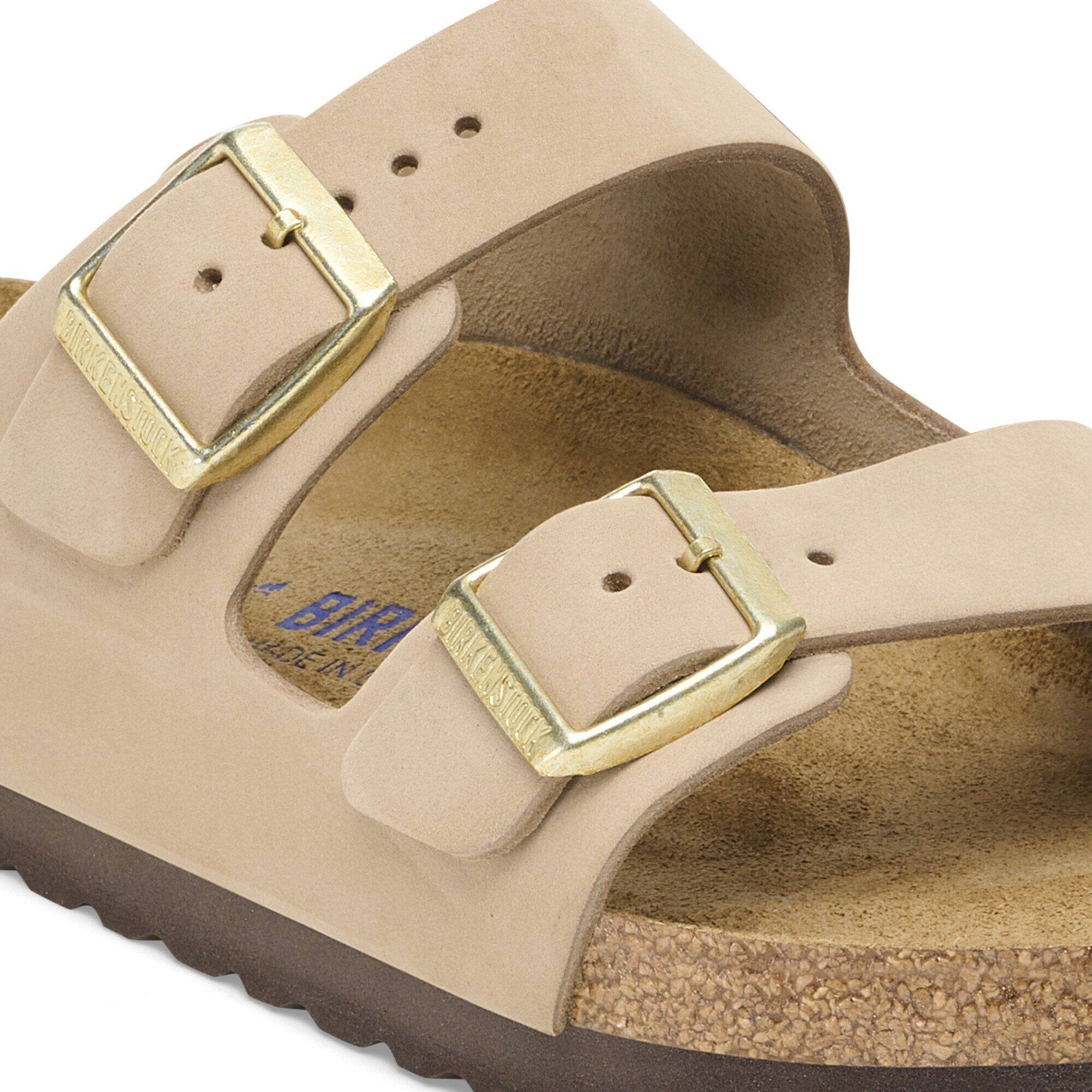 Arizona Soft Footbed Nubuck Leather in Color Sandcastle
