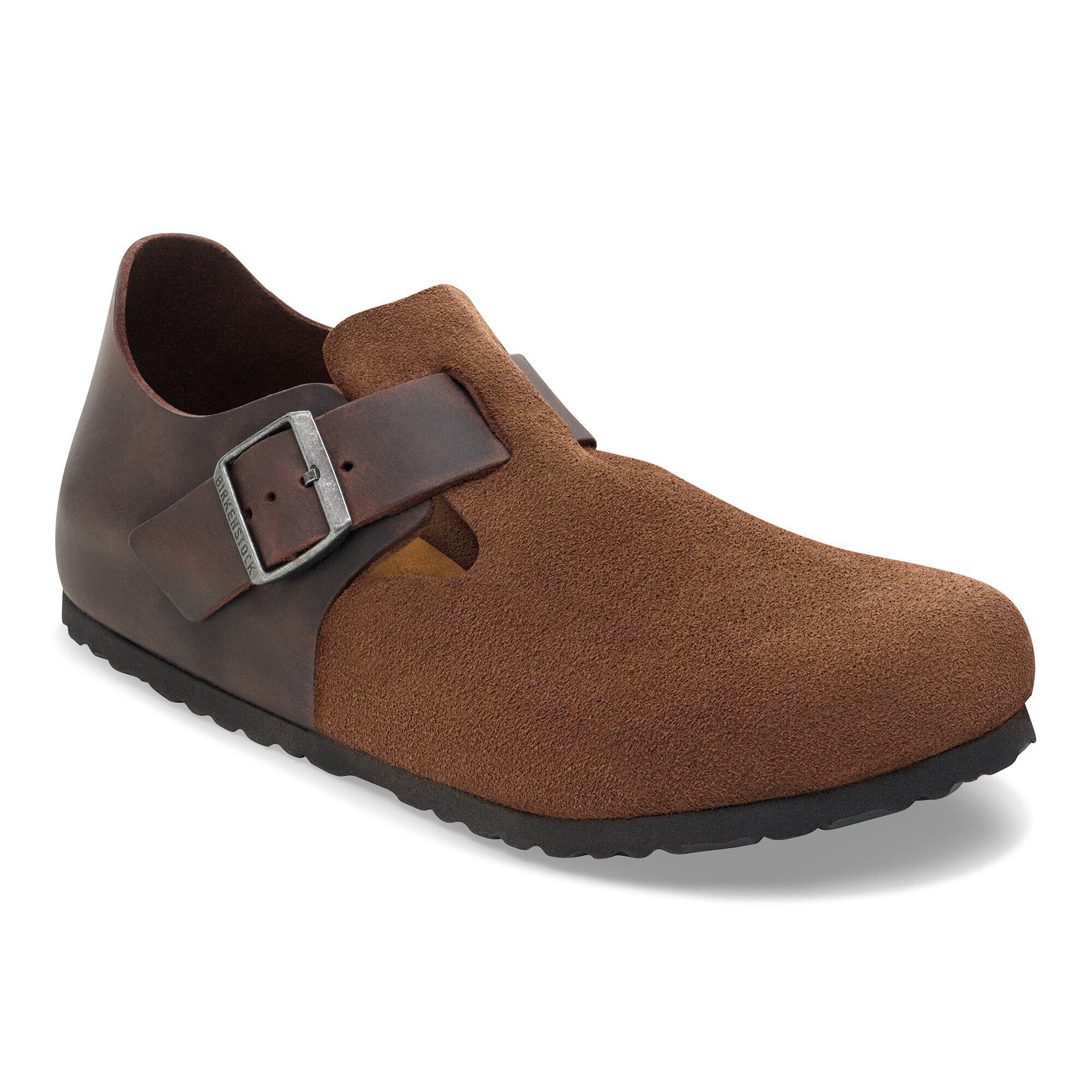 London Mixed Leather in Color Dark Tea | BIRKENSTOCK US