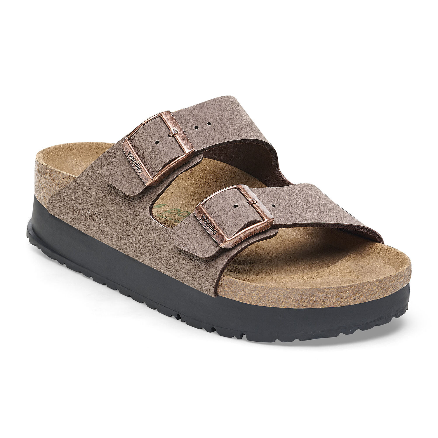 Birkenstock Women's Arizona Flex Platform Sandal Mocha Birko-Flor