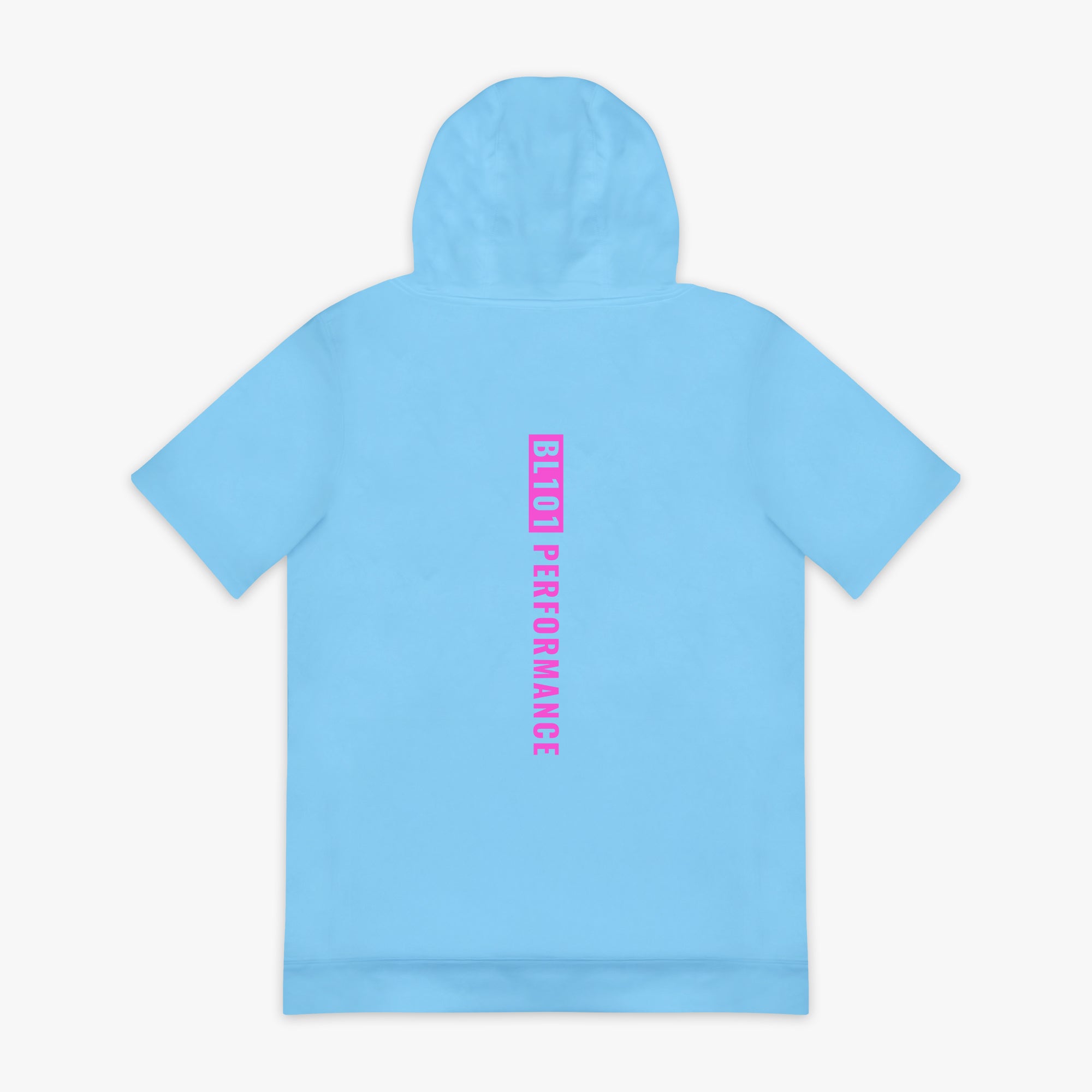 BSBL-SZN Youth Short Sleeve Hoodie V2 - Cotton Candy Blue