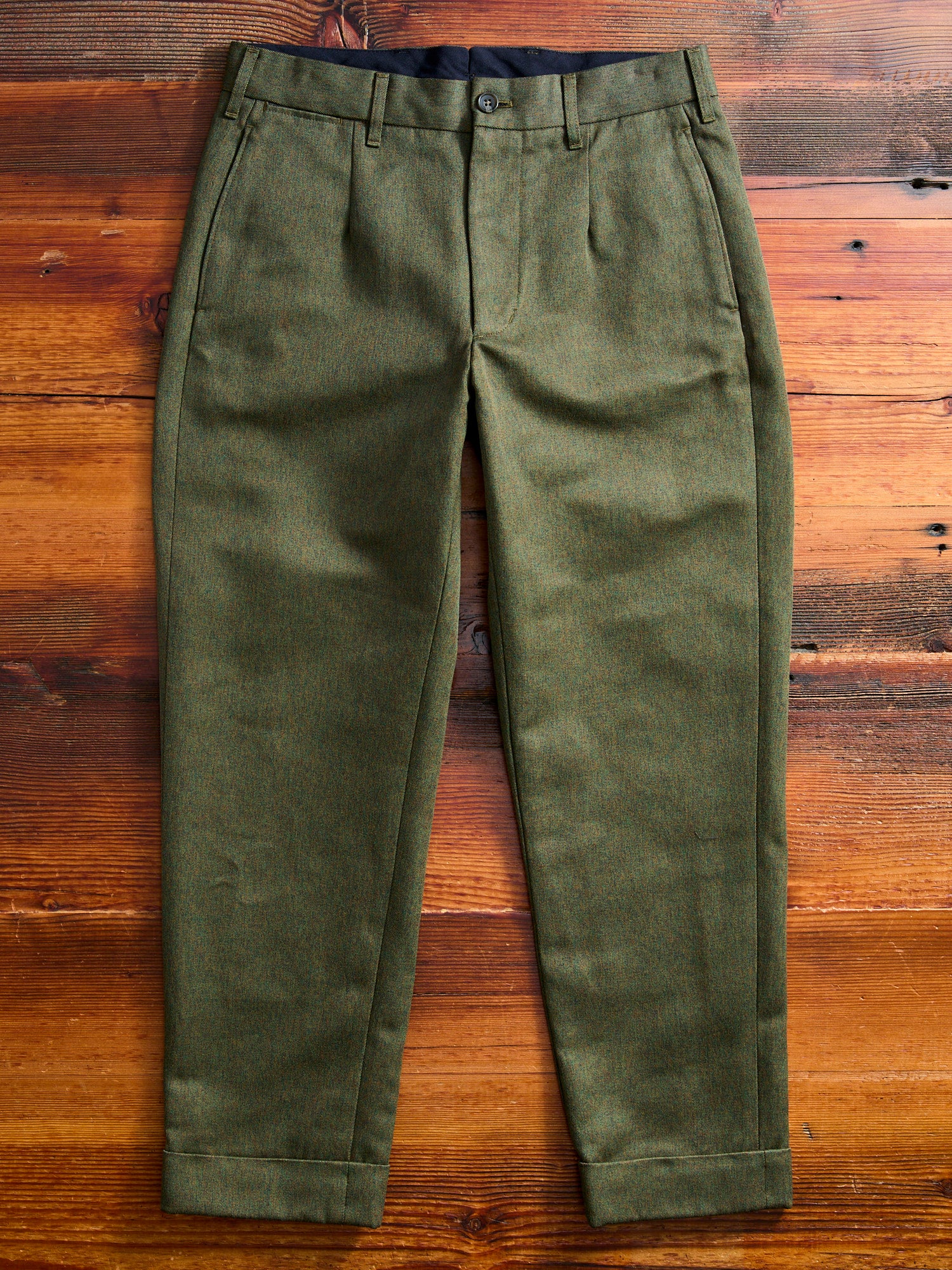 Melange Twill Andover Pants in Olive – Blue Owl Workshop