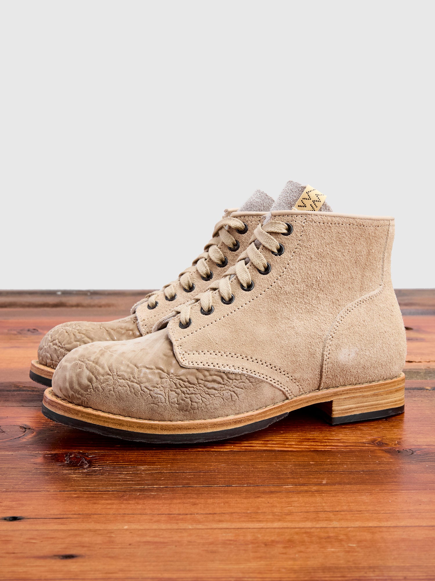 Roughout Brigadier Boots-Folk in Sand – Blue Owl Workshop