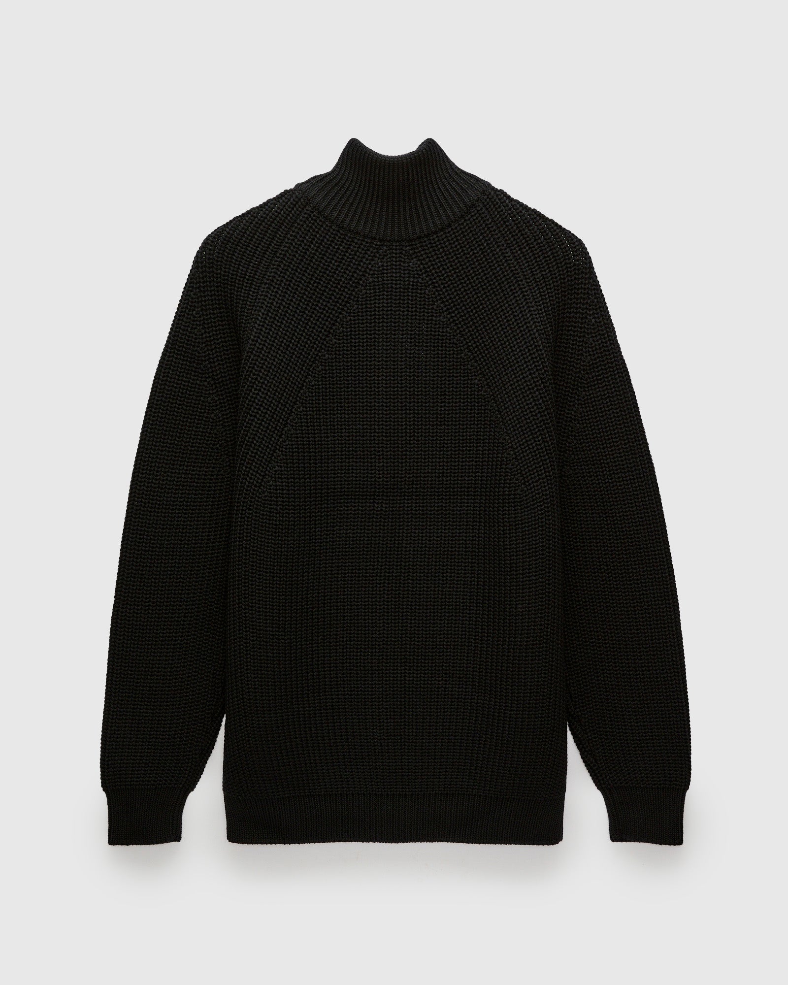 Signature Knit Wool Drivers Zip in Black – Blue Owl Workshop