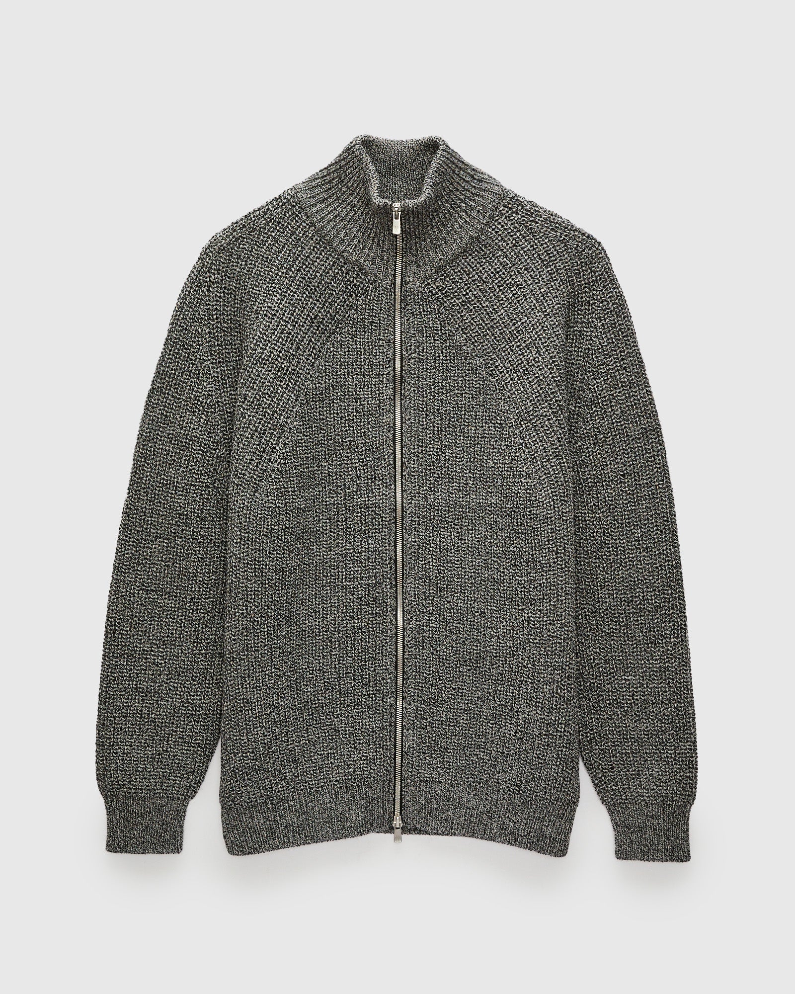 Signature Knit Wool Drivers Zip in Ivory/Black – Blue Owl Workshop