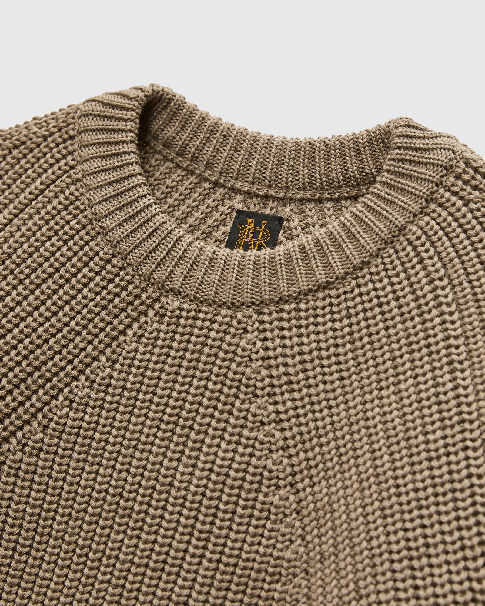 Signature Knit Wool Crewneck in Melange Brown – Blue Owl Workshop