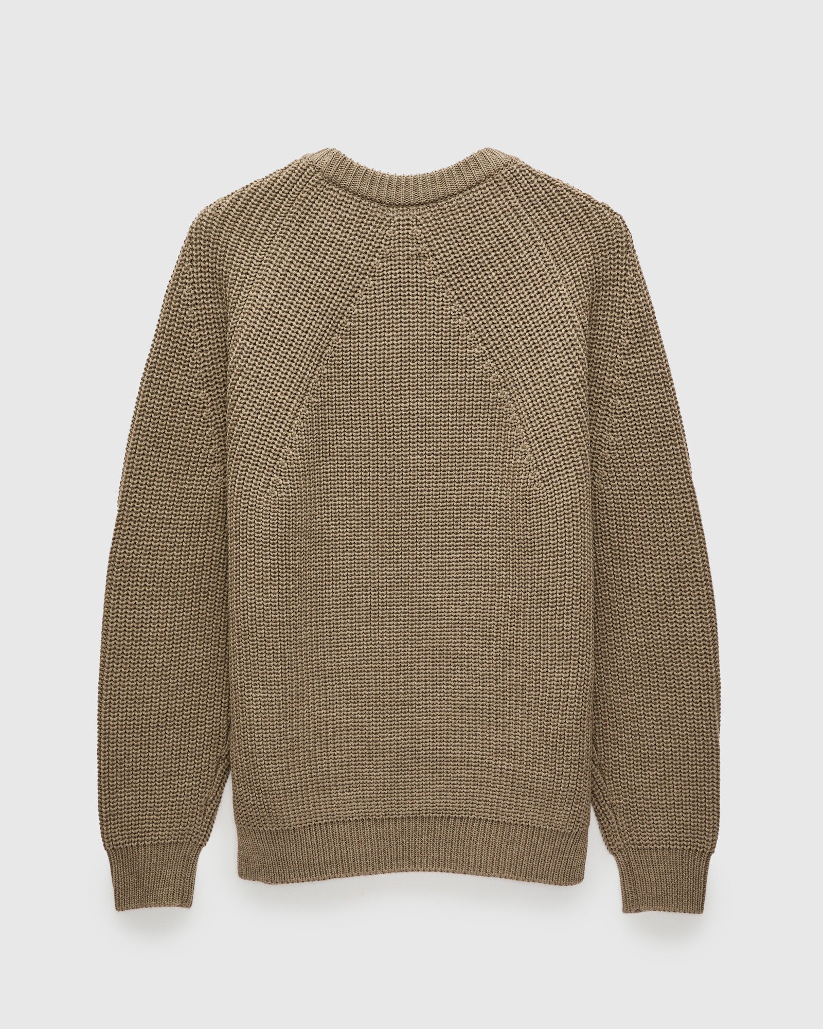 Signature Knit Wool Crewneck in Melange Brown – Blue Owl Workshop