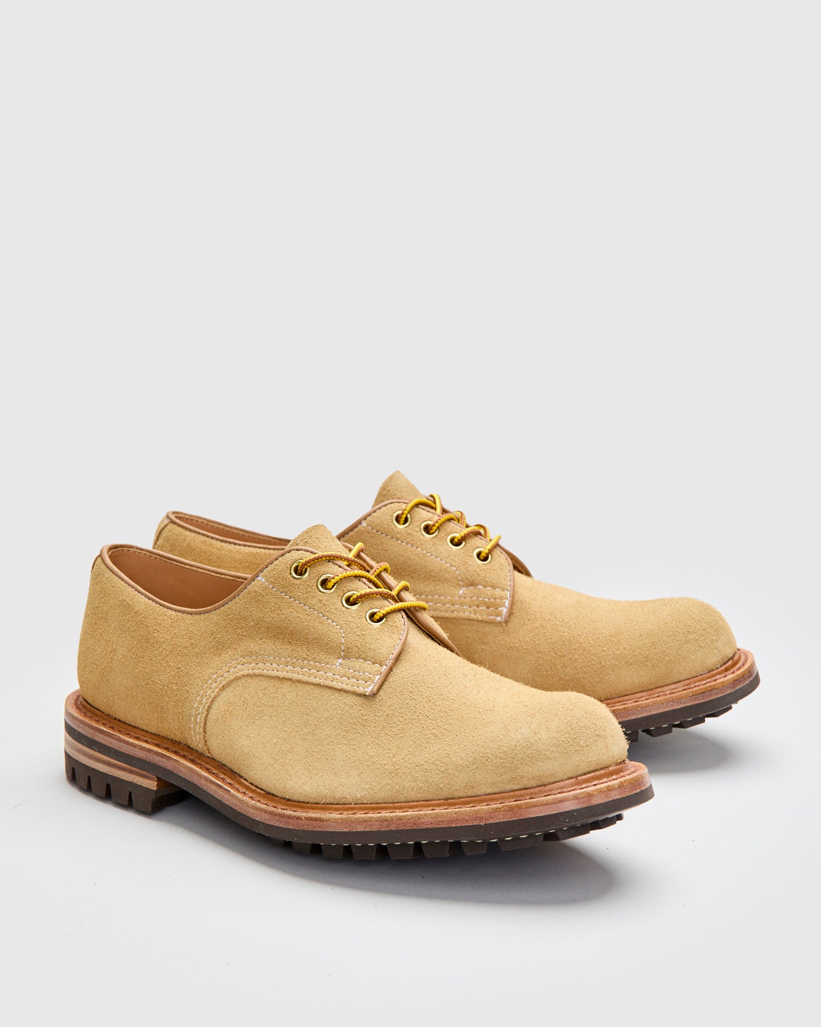 Daniel Work Shoe in Tan Hairy Suede – Blue Owl Workshop