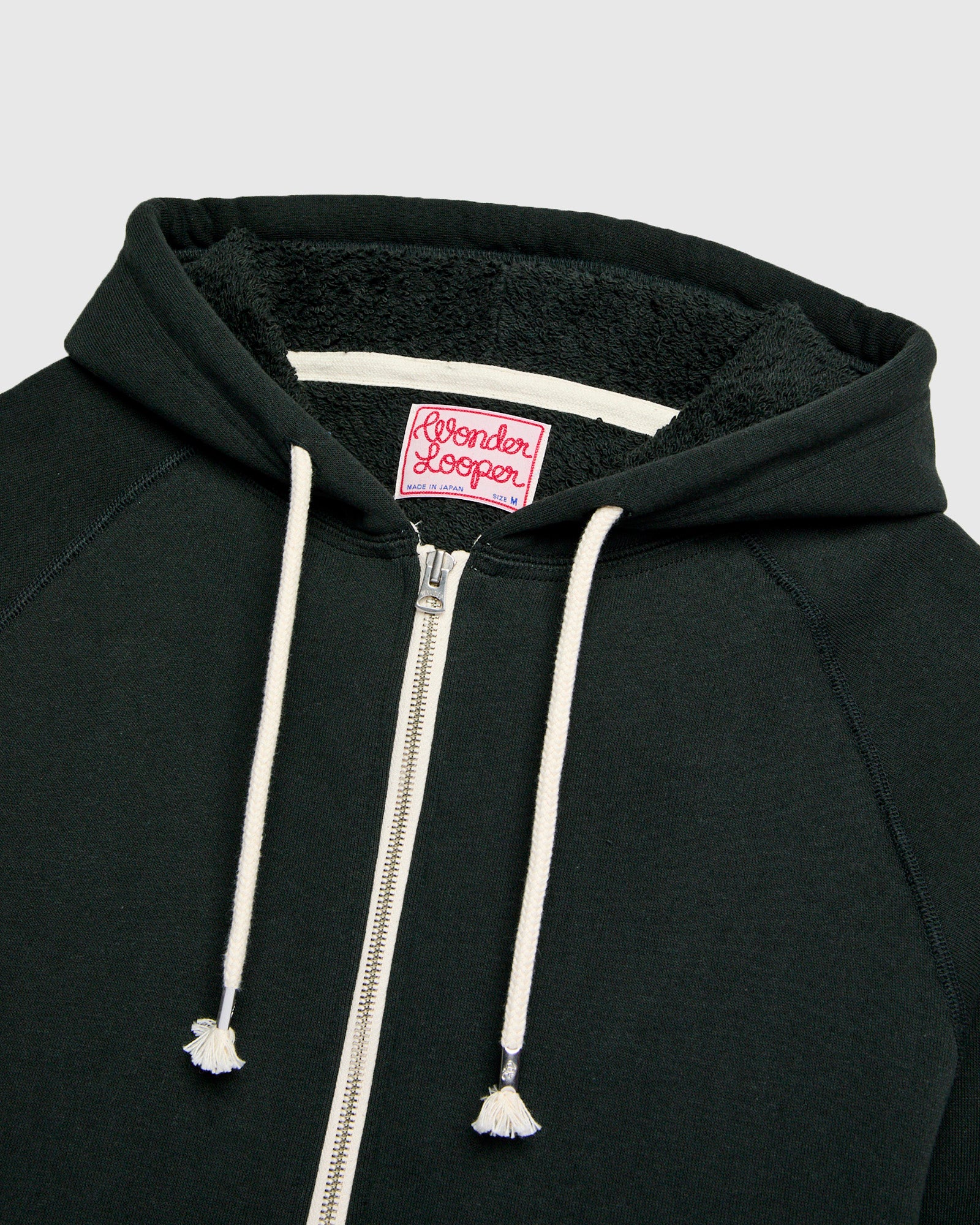 Super Looper Zip Hoodie in Sumi Black – Blue Owl Workshop